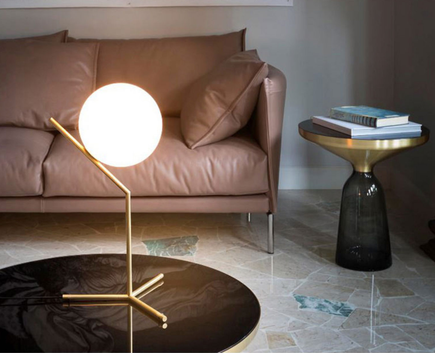 Lampe de table LED contemporaine GABRIEL Full Moon