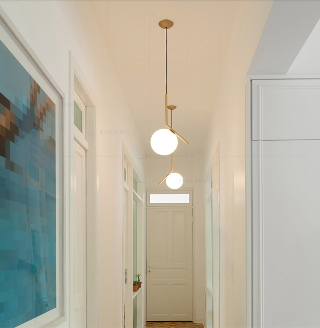 Lampe de table LED contemporaine GABRIEL Full Moon