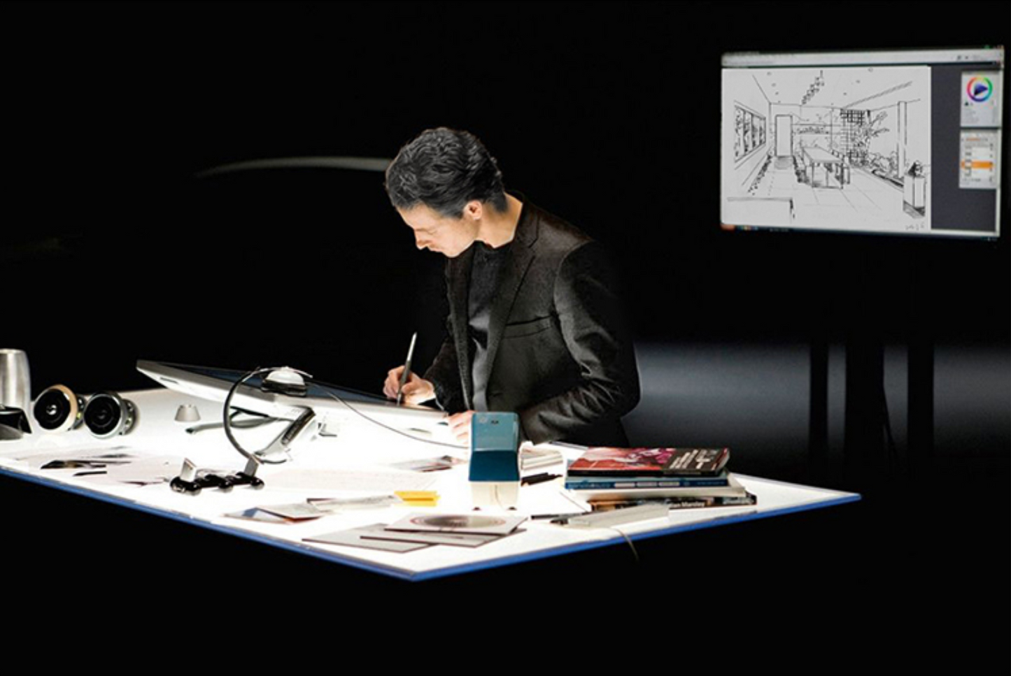 Robinet cascade moderne noir JASPER