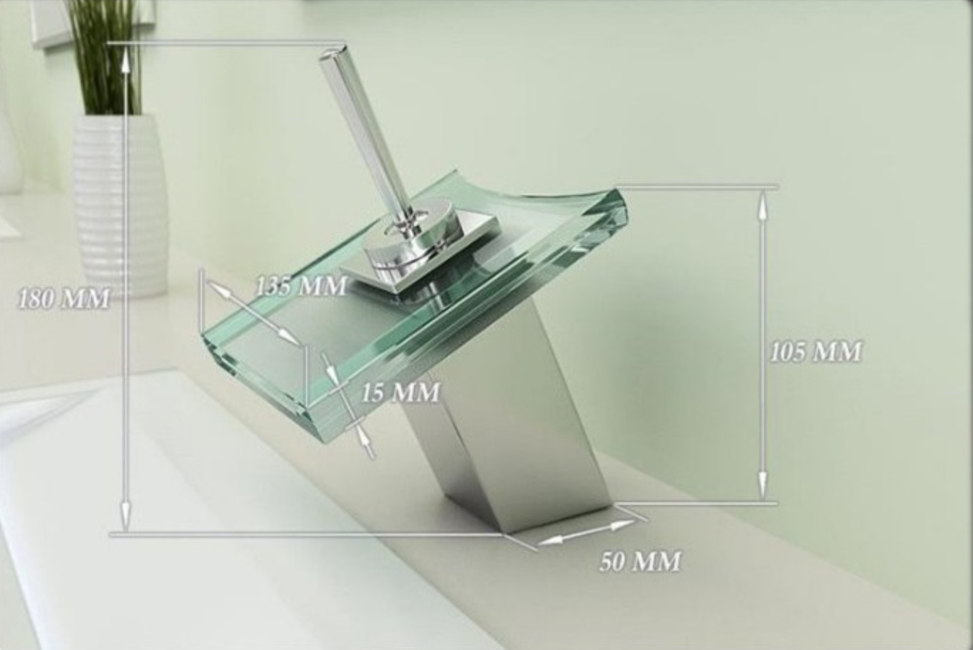 Robinet intelligent LED transparent ISABELLA 