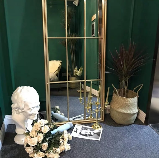 Miroir de fenêtre arqué vintage LILIAN