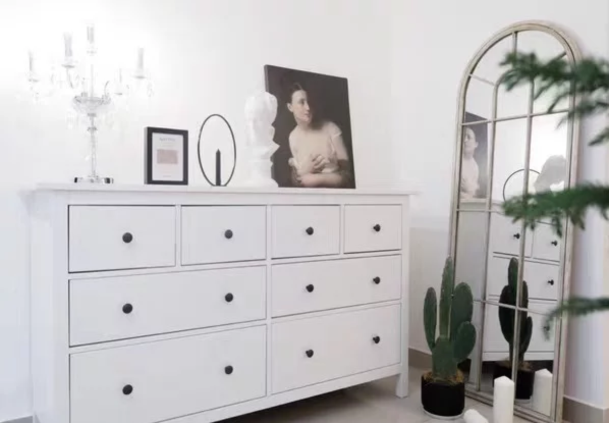 Miroir de fenêtre arqué vintage LILIAN