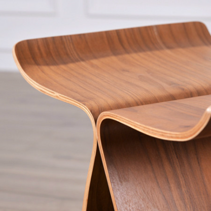 Tabouret d'appoint papillon en bois courbé