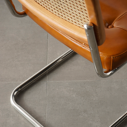 Chaise d'appoint en cuir véritable Londyn (lot de 2) 