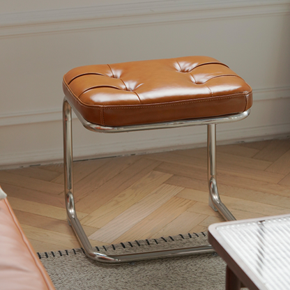 Banc et pouf en cuir Carlea