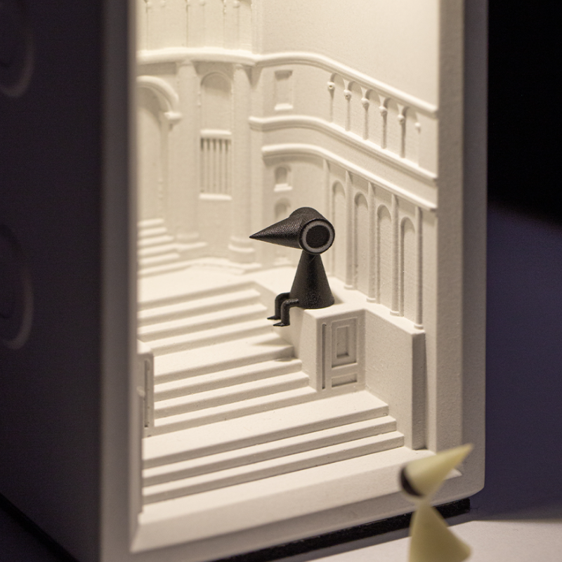 Veilleuse en béton du château d'Akiana