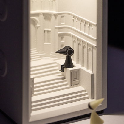 Veilleuse en béton du château d'Akiana