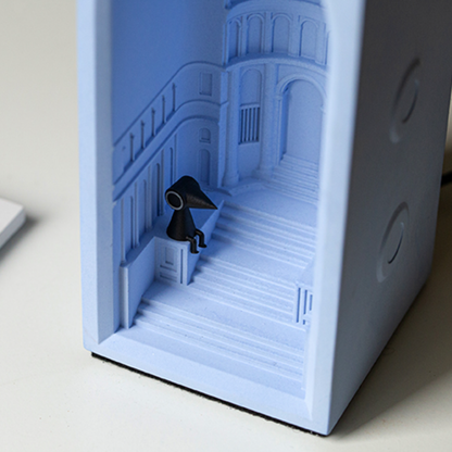 Veilleuse en béton du château d'Akiana