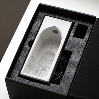 Veilleuse en béton du château d'Akiana