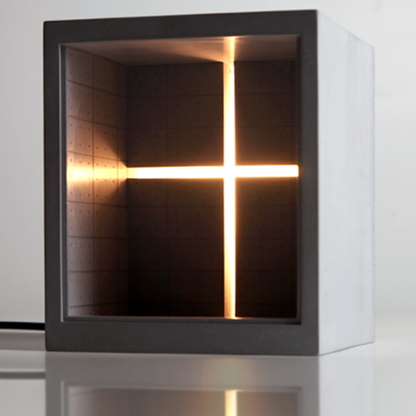 Veilleuse en béton Église de la Lumière