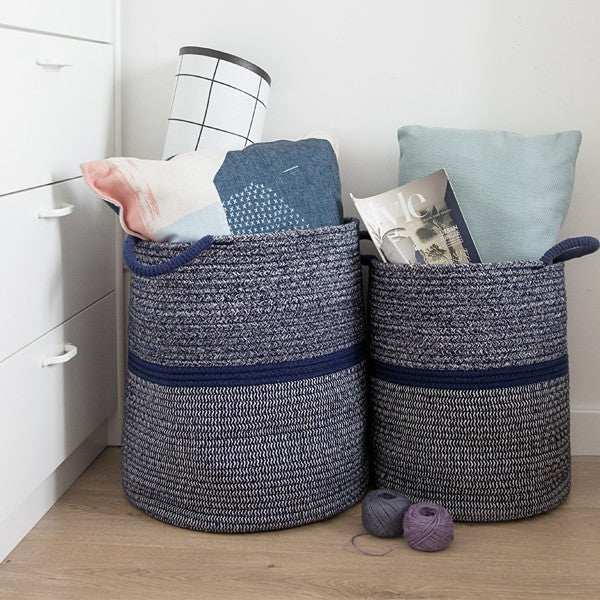 Panier de rangement en coton Mariann (lot de 2)