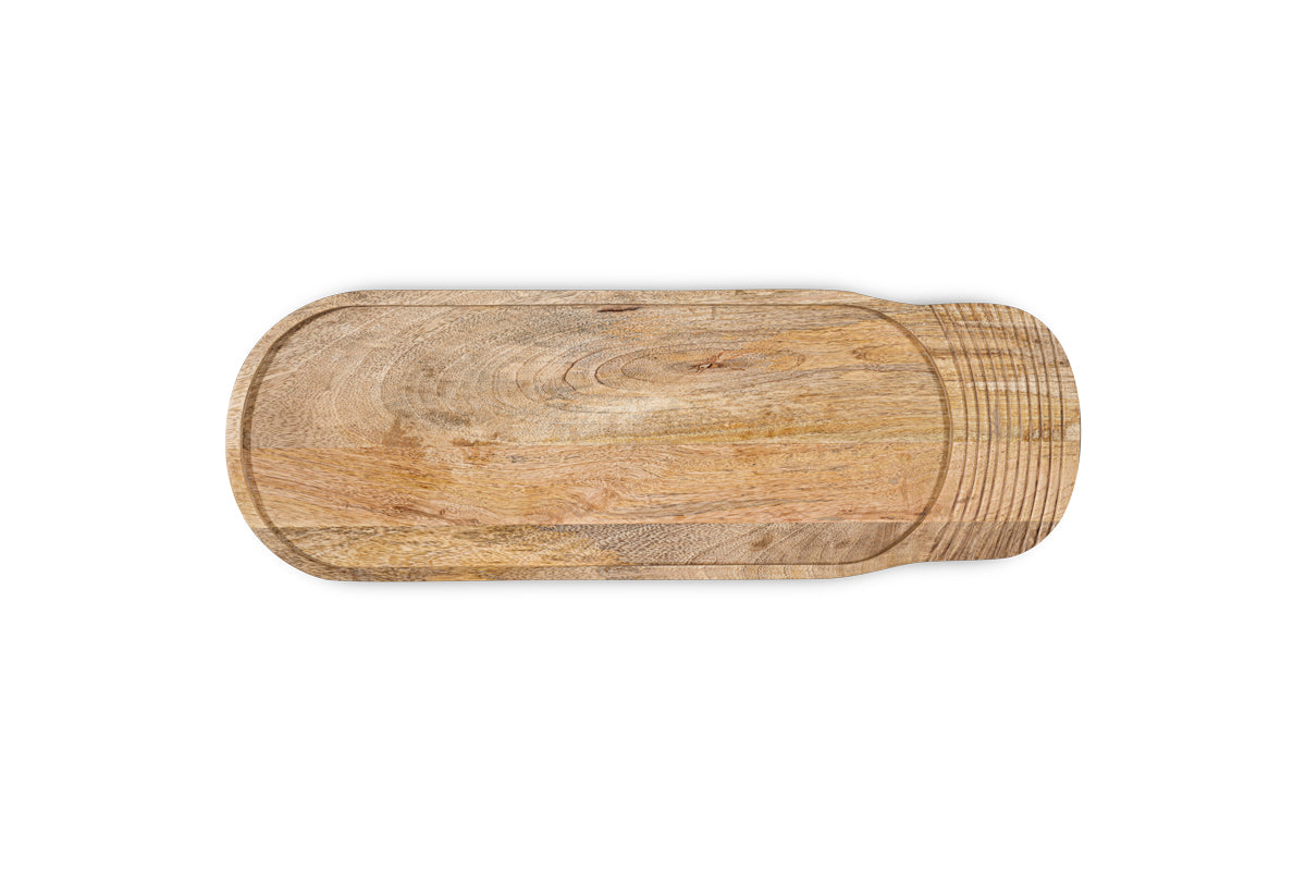 Planche de service en bois de manguier Tivisha - Naturel