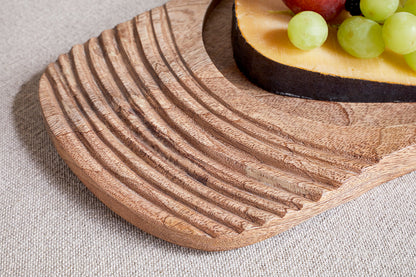 Planche de service en bois de manguier Tivisha - Naturel