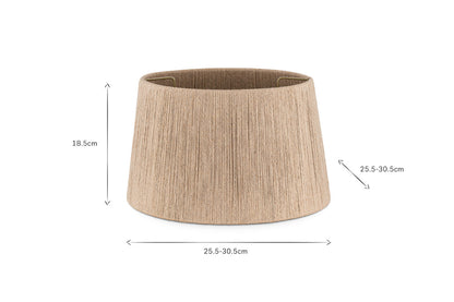 Abat-jour en jute tissé Tiwa - Naturel