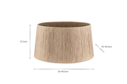 Abat-jour en jute tissé Tiwa - Naturel