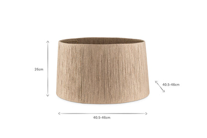 Abat-jour en jute tissé Tiwa - Naturel