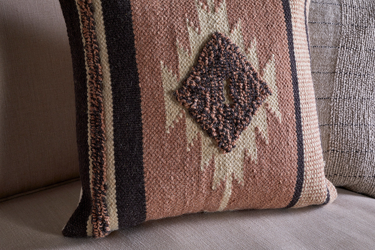 Housse de coussin Tussi Mara - Rose poudré