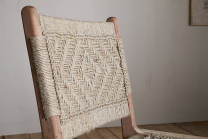 Chaise de salle à manger sans accoudoirs tissée Vinay - Naturel