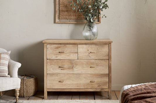 Commode rainurée Vivan - Naturel