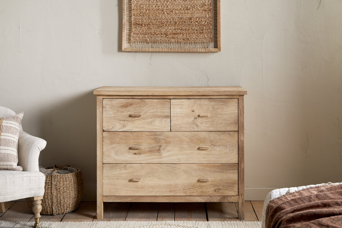 Commode rainurée Vivan - Naturel