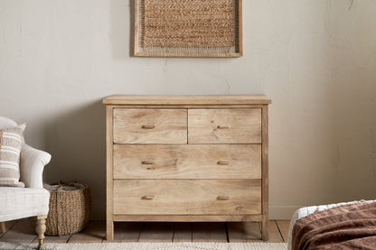 Commode rainurée Vivan - Naturel