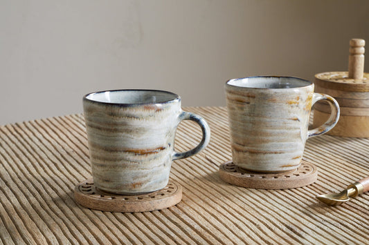 Tasses Vizo - Gris (lot de 2)