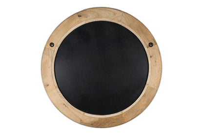 Miroir en bois rainuré Vivan - Naturel
