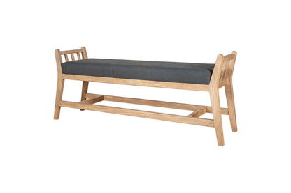 Banc traîneau rembourré Avanthi - Charbon