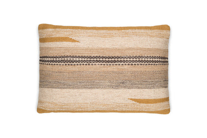Housse de coussin en laine Aravali - Ocre