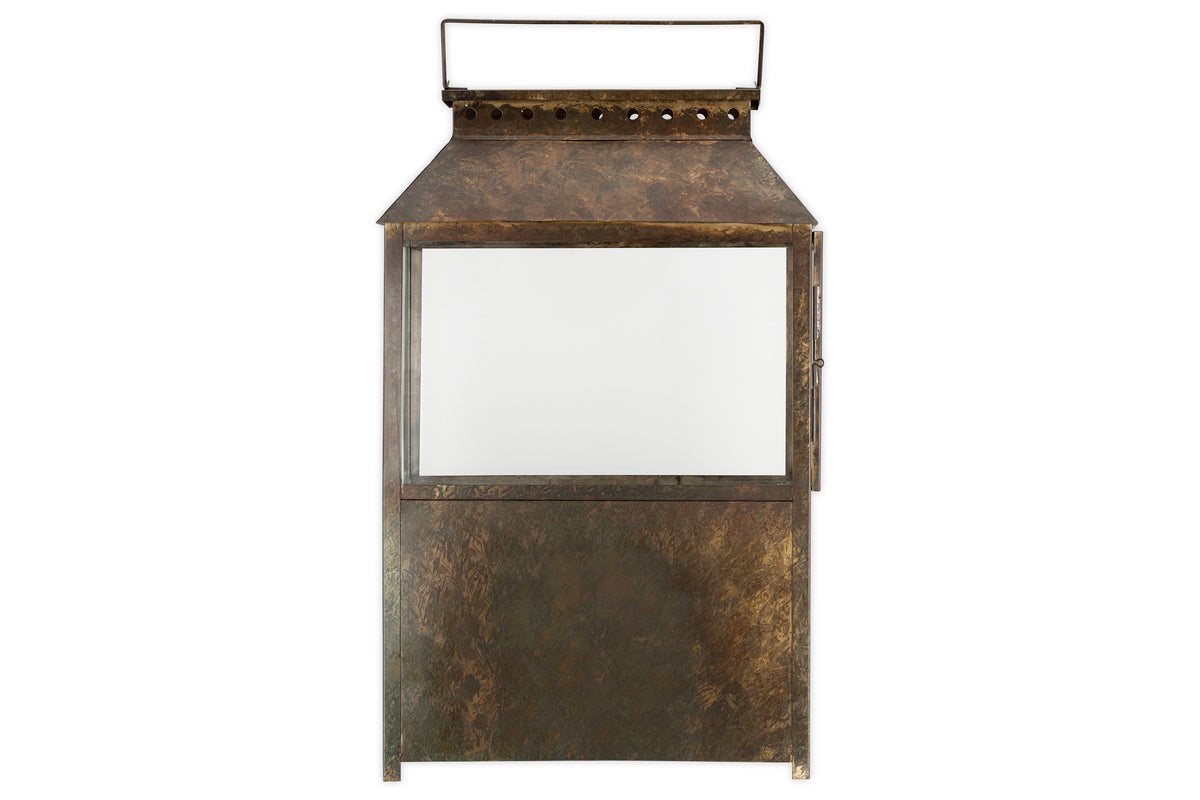Lanterne Large Akoko - Patine Marron