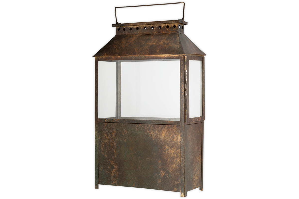 Lanterne Large Akoko - Patine Marron