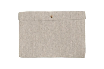 Housse de couette Borba en chanvre et coton - Espresso