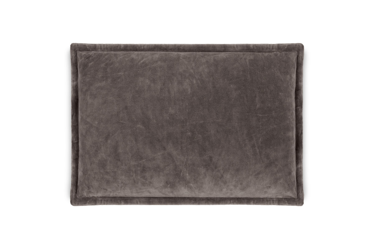 Housse de coussin en velours Dhara - Anthracite