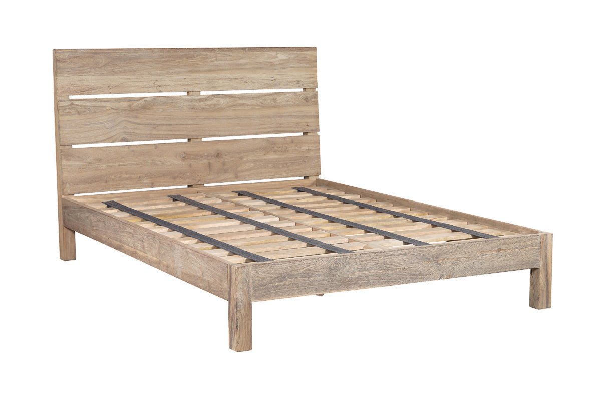 Lit Iya en bois recyclé - Naturel
