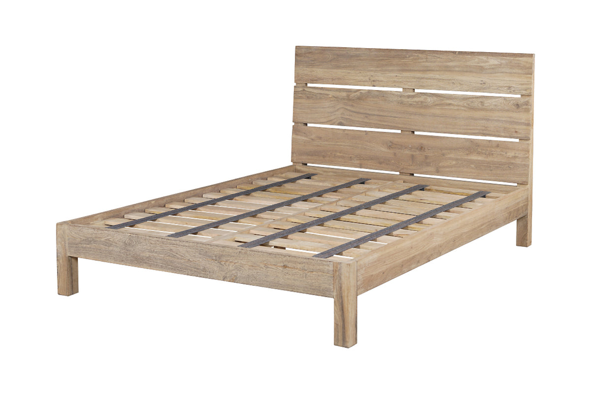 Lit Iya en bois recyclé - Naturel