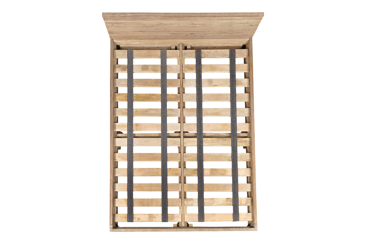 Lit Iya en bois recyclé - Naturel