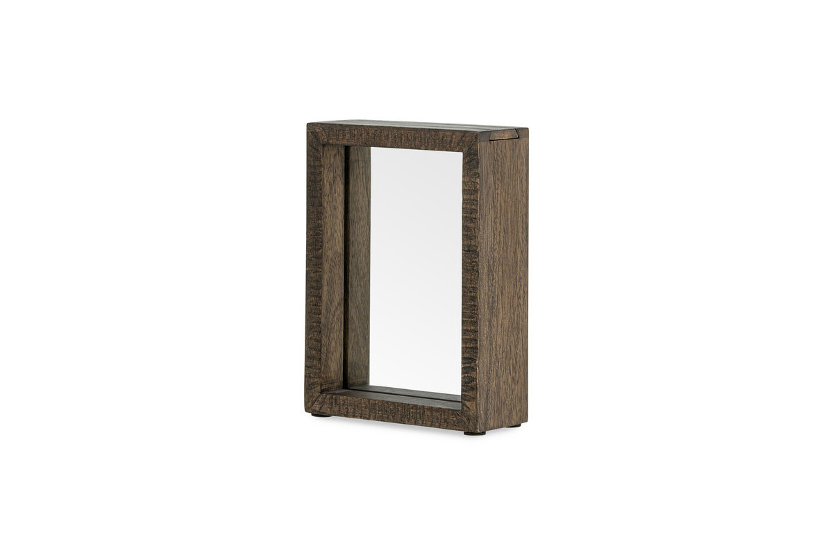 Cadre en bois de manguier Indu Standing - Frêne foncé
