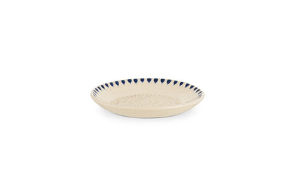 Râpe à ail Indigo Drop - Crème et Indigo