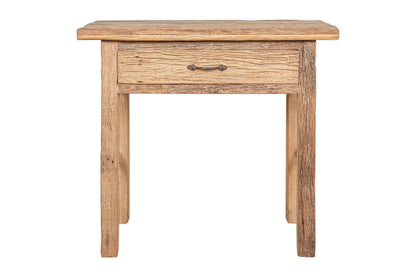Console Ibo à 1 tiroir en bois recyclé - Naturel