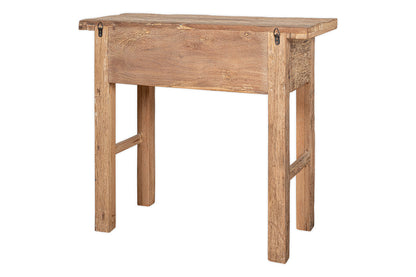 Console Ibo à 1 tiroir en bois recyclé - Naturel