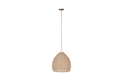 Pendentif en jute tissé Jahari - Naturel