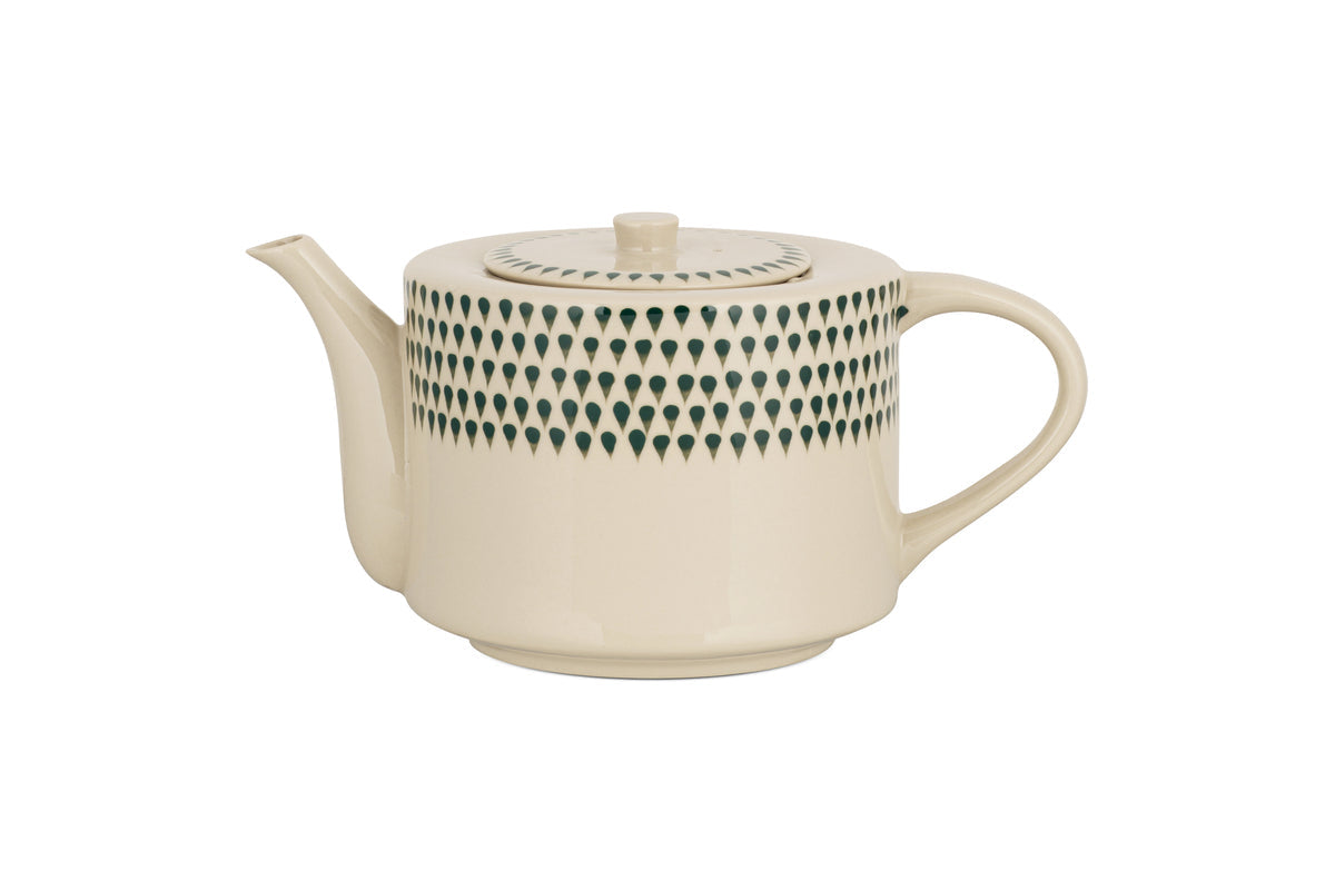 Théière Juniper Drop pour 4 personnes - Crème et genévrier