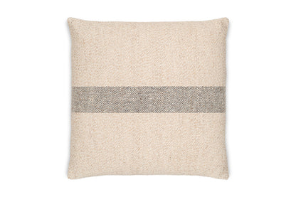 Housse de coussin Kallu en laine et coton - Naturel
