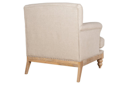 Fauteuil Kashi en lin - Naturel