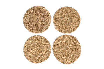 Sous-verres tissés Keso - Marron (lot de 4)