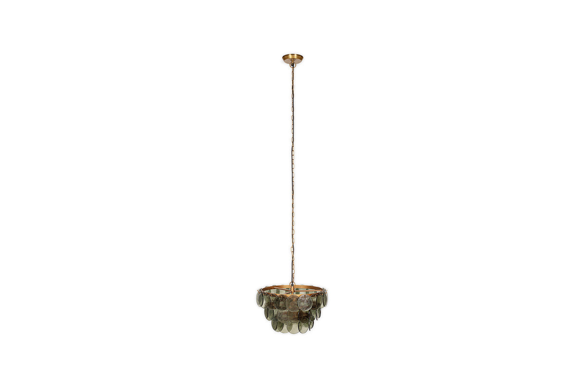 Lustre en verre recyclé Kagitha - Vert