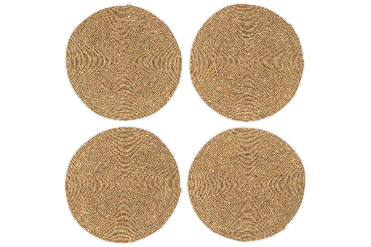 Sets de table tissés Keso - Marron (lot de 4)