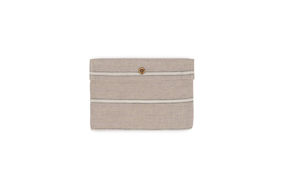 Taies d'oreiller Mora en chanvre et coton - Gris pierre