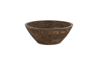 Bol de service en bois Nyati - Marron foncé - Petit