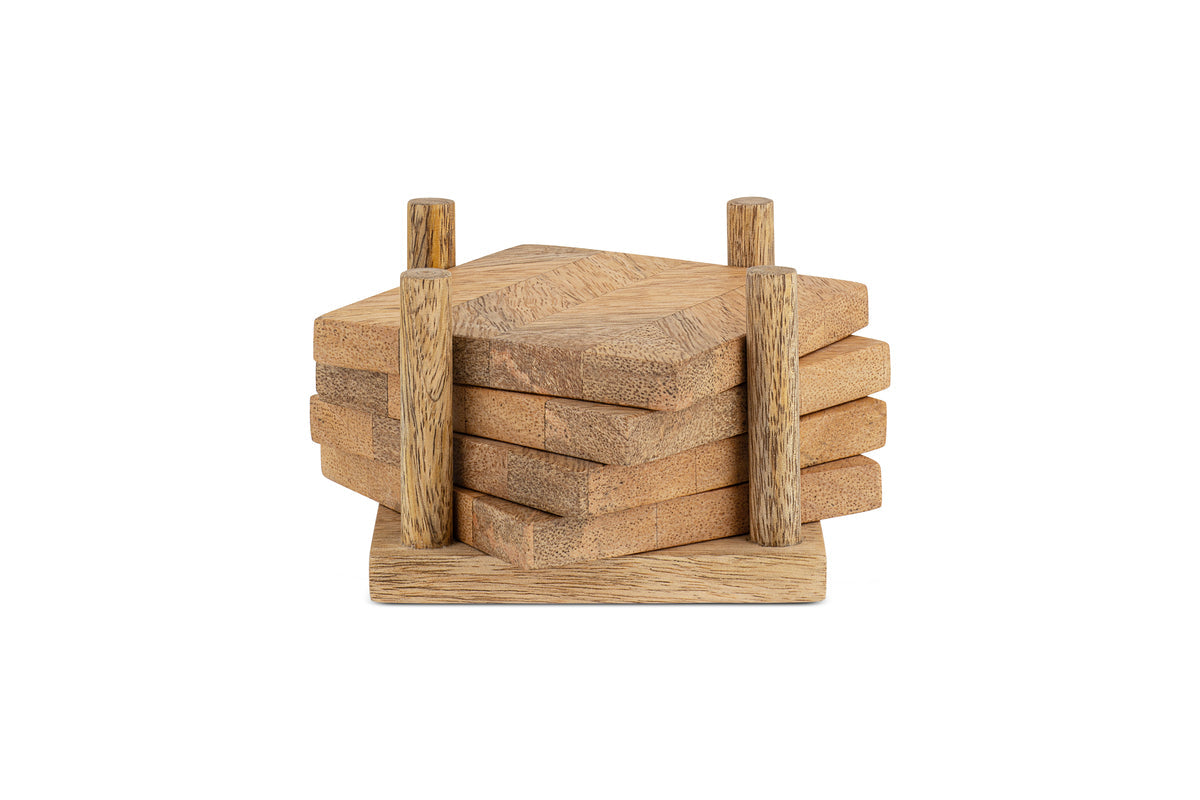 Sous-verres Nalbari - Naturel (lot de 4)